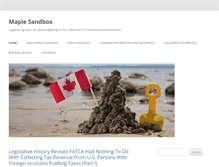 Tablet Screenshot of maplesandbox.ca
